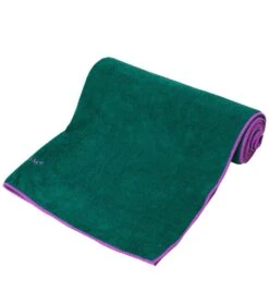 Gaiam Thirsty Yoga Mat Towel Radiant Orchid/Turquoise Sea