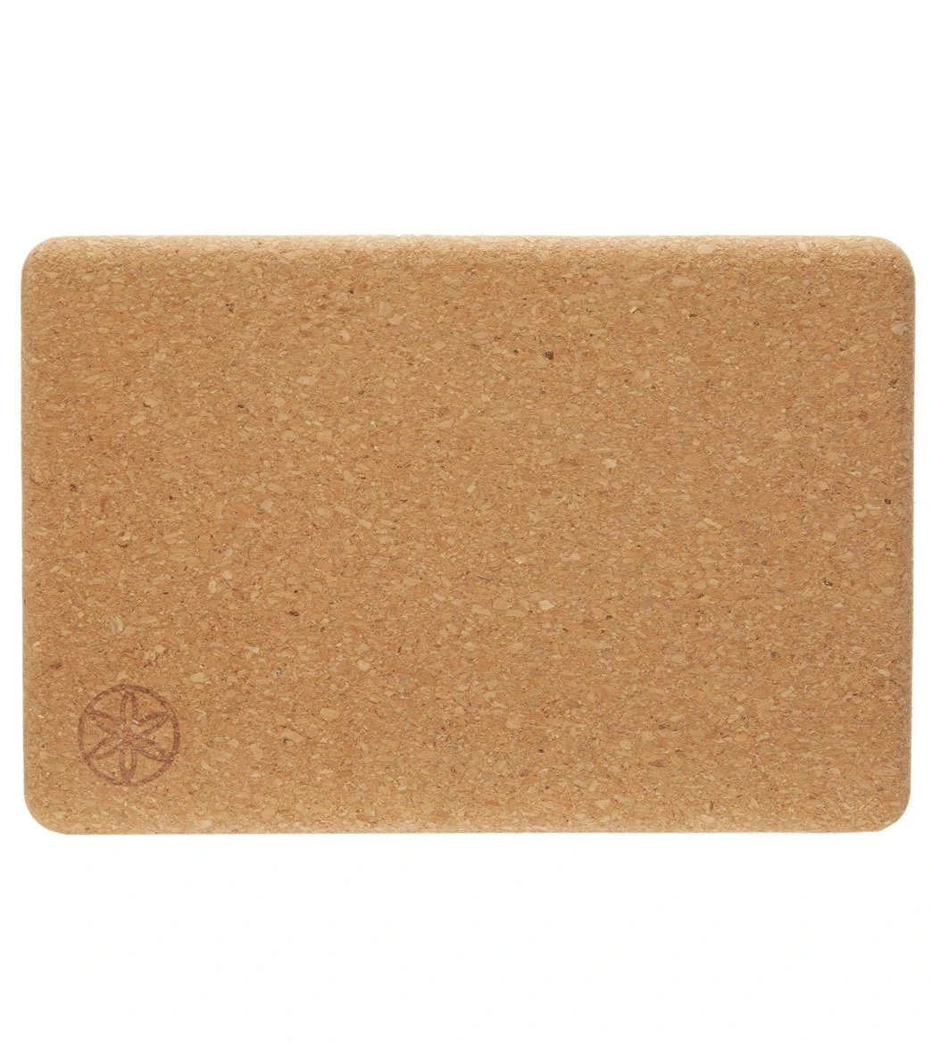 Gaiam Natural Cork Yoga Block Standard 4 Inch - Image 2