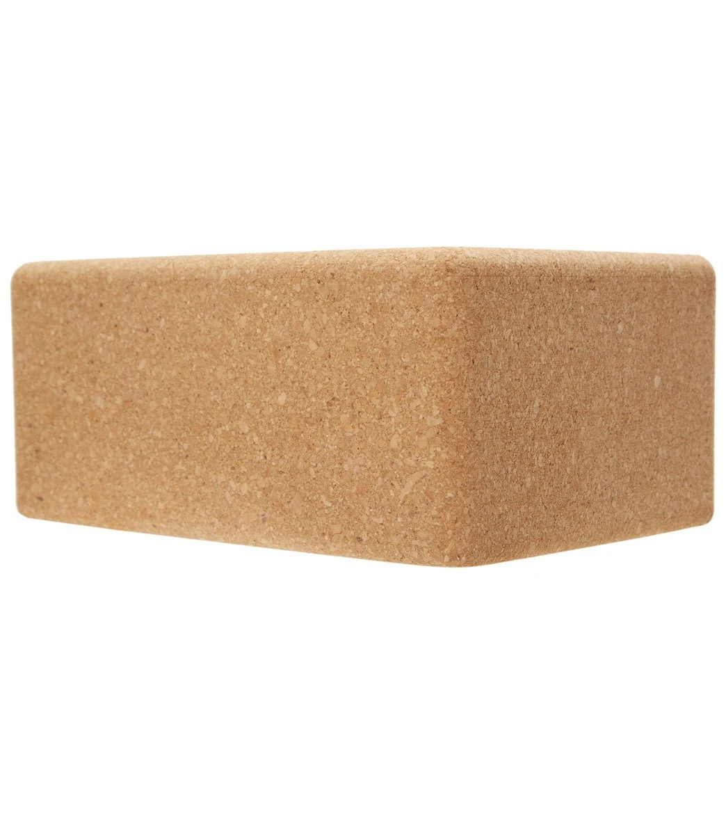 Gaiam Natural Cork Yoga Block Standard 4 Inch - Image 3
