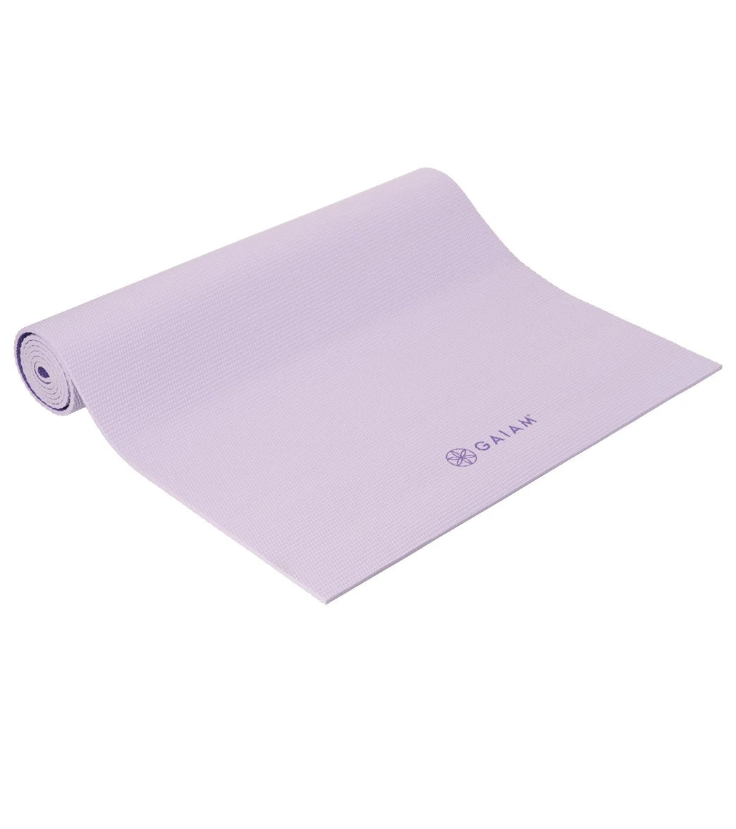 Gaiam 2-Color Yoga Mat 68" 5mm Plum Jam - Image 4