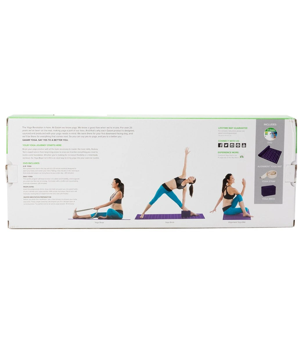 Gaiam Yoga Beginners Kit Purple - Image 2