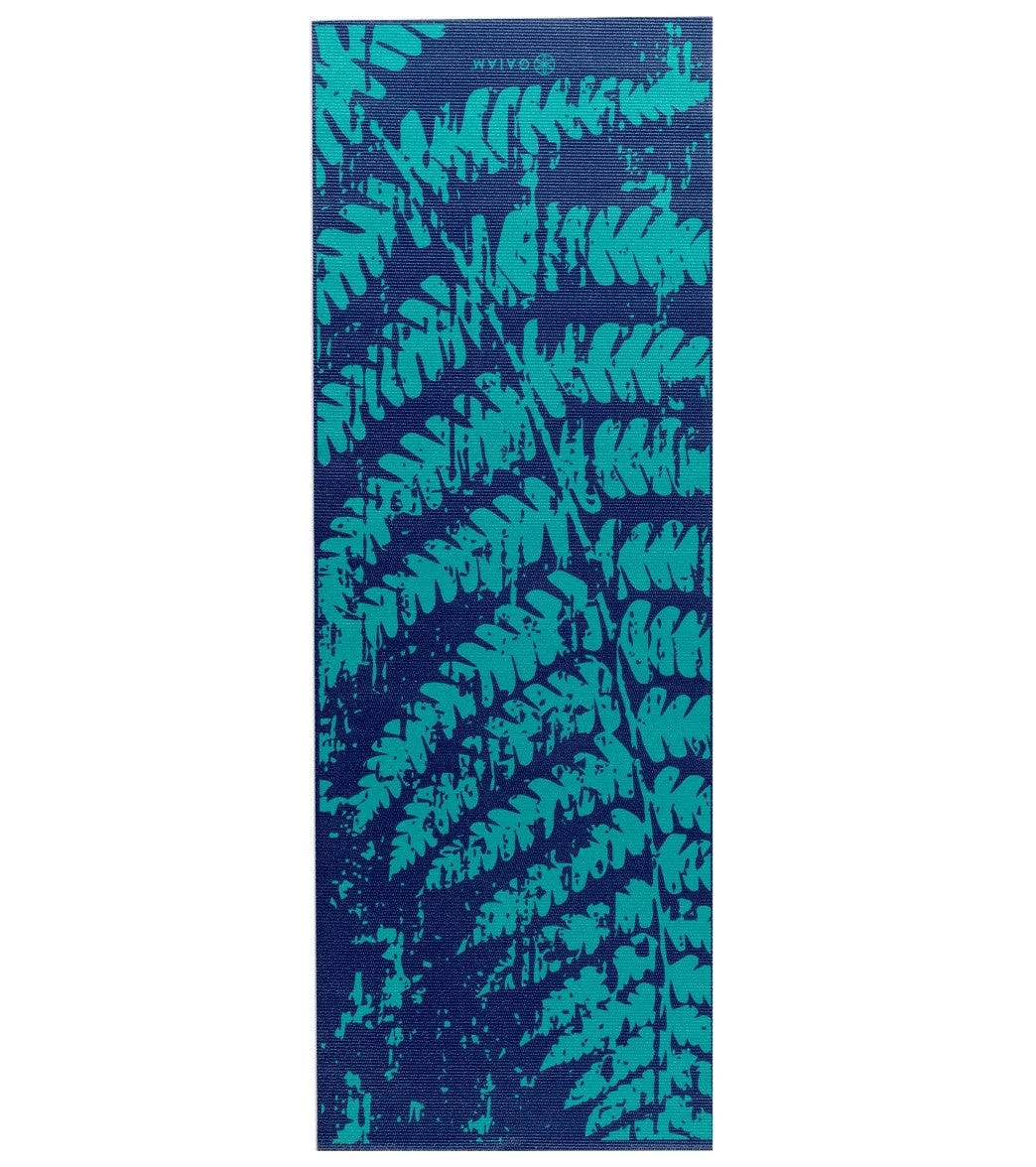 Gaiam Midnight Fern Printed Yoga Mat 68" 4mm - Image 6