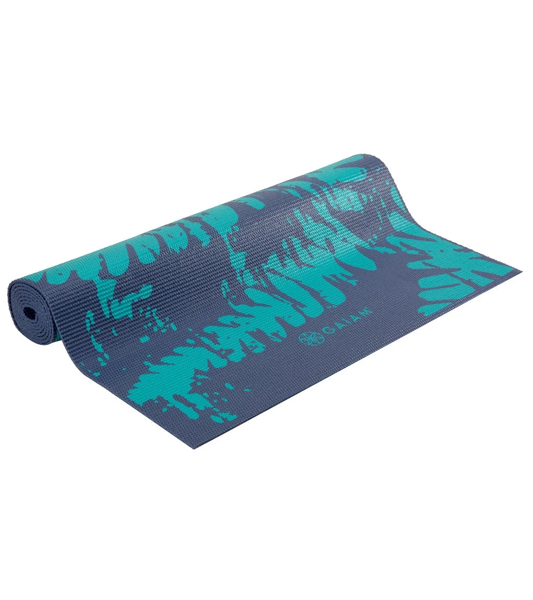 Gaiam Midnight Fern Printed Yoga Mat 68" 4mm - Image 2