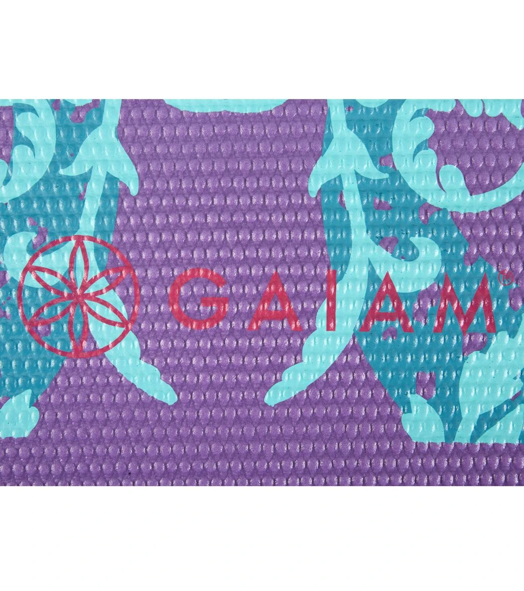 Gaiam Moroccan Garden Printed Yoga Mat 68" 4mm Moroccan Garden - Image 4