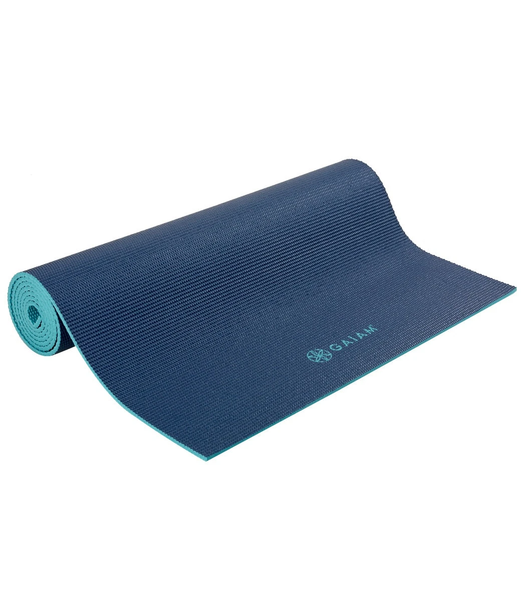 Gaiam Premium Yoga Mat 68" 6mm Extra Thick Vibrant Viridian - Image 5