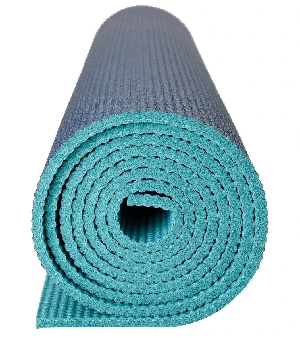 Gaiam Premium Yoga Mat 68" 6mm Extra Thick Vibrant Viridian - Image 2
