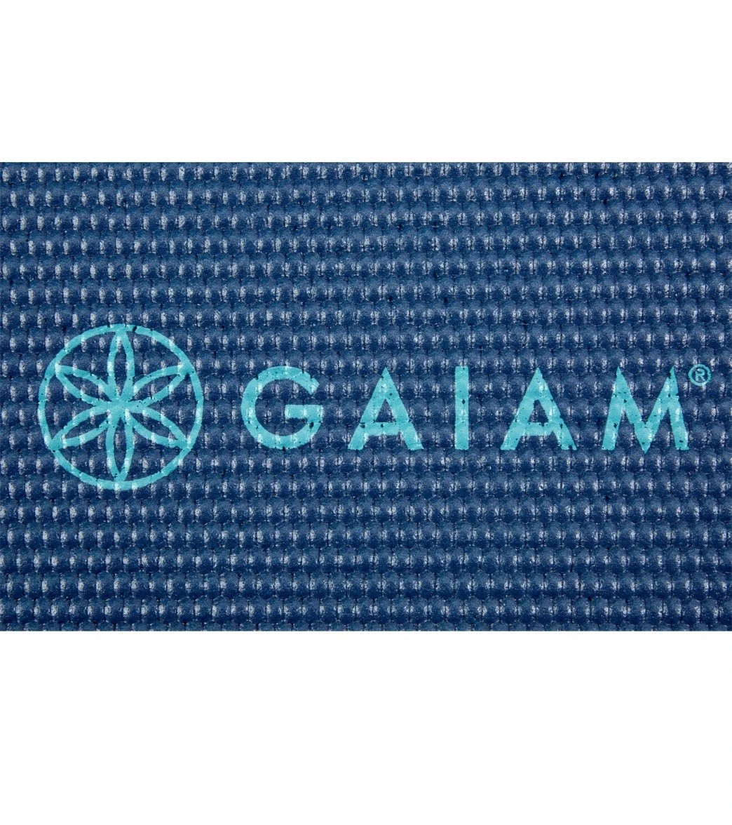 Gaiam Premium Yoga Mat 68" 6mm Extra Thick Vibrant Viridian - Image 4