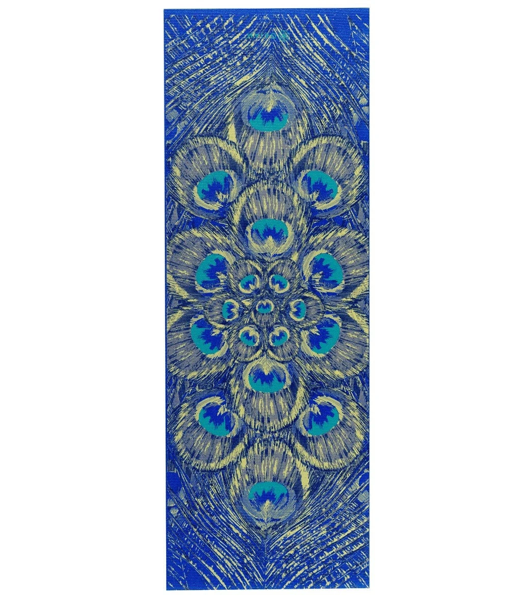 Gaiam Sapphire Feather Printed Yoga Mat 68" 6mm Extra Thick Sapphire Feather - Image 5