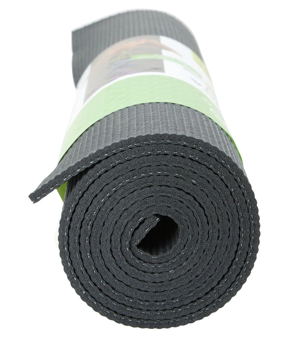 Gaiam Black Chakra Printed Yoga Mat 68" 6mm - Image 3