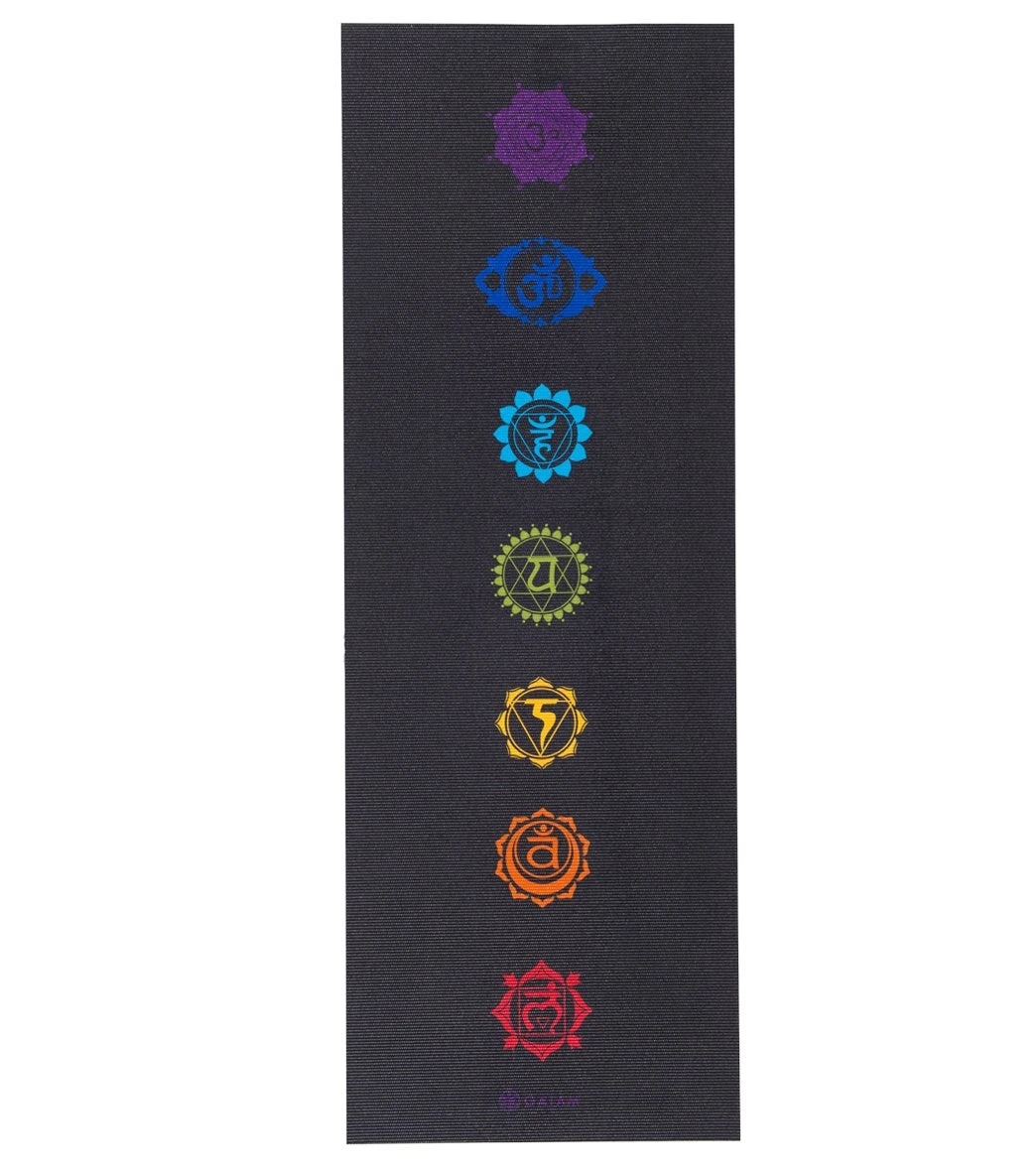 Gaiam Black Chakra Printed Yoga Mat 68" 6mm - Image 6
