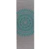 Gaiam Teal Marrakesh Printed Yoga Mat Long & Wide 78" 6mm