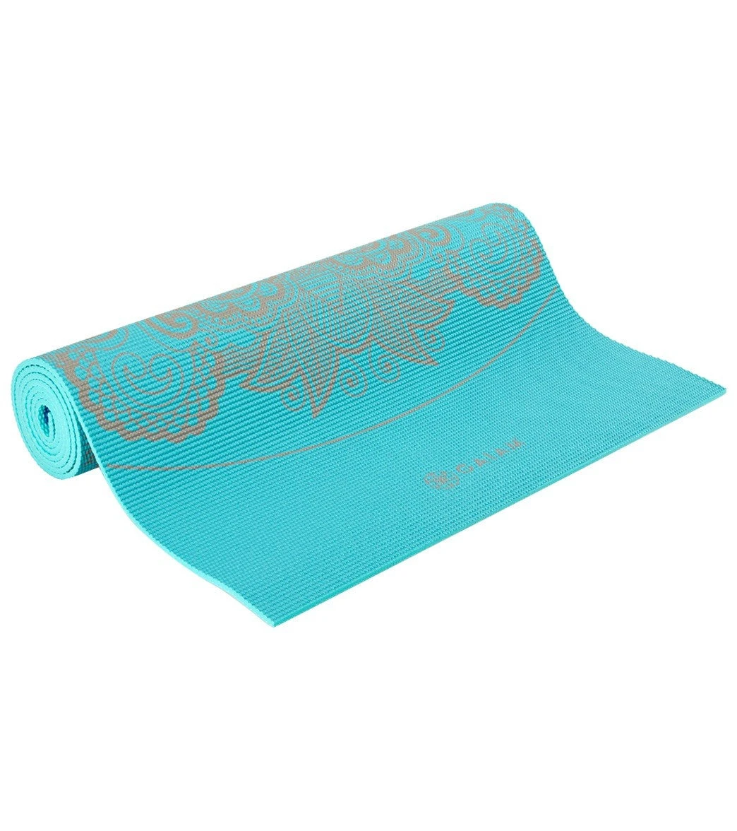 Gaiam Reversible Kaleidoscope Printed Yoga Mat 68" 6mm Extra Thick Kaleidoscope - Image 2