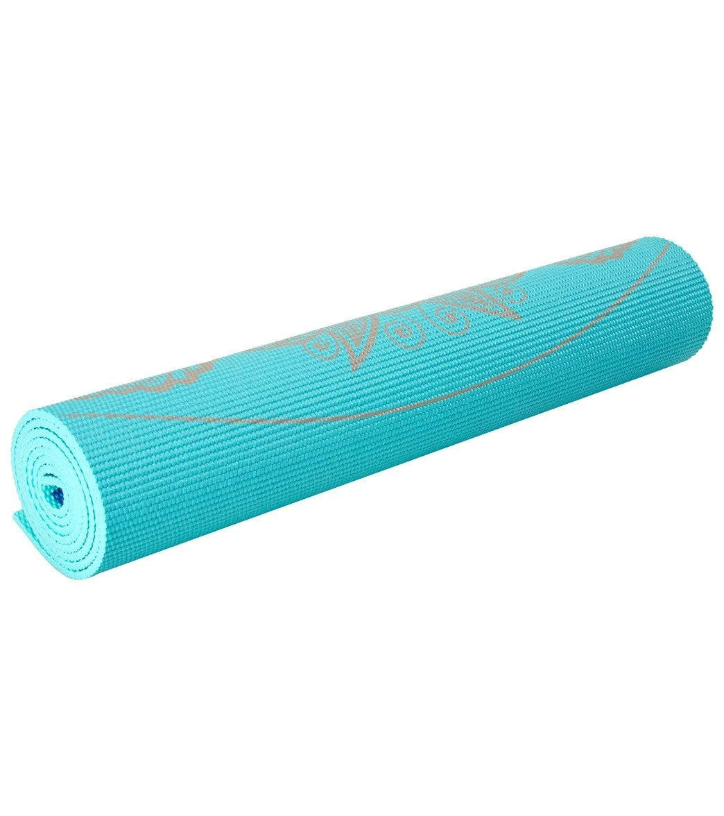 Gaiam Reversible Kaleidoscope Printed Yoga Mat 68" 6mm Extra Thick Kaleidoscope - Image 4