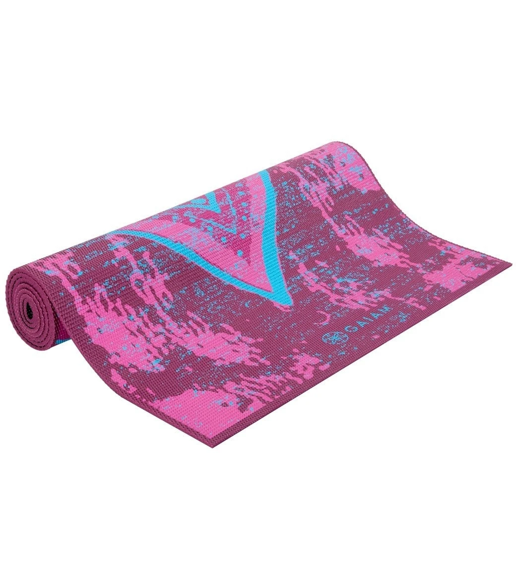 Gaiam Reversible Be Free Printed Yoga Mat 68" 6mm Extra Thick Be Free - Image 2