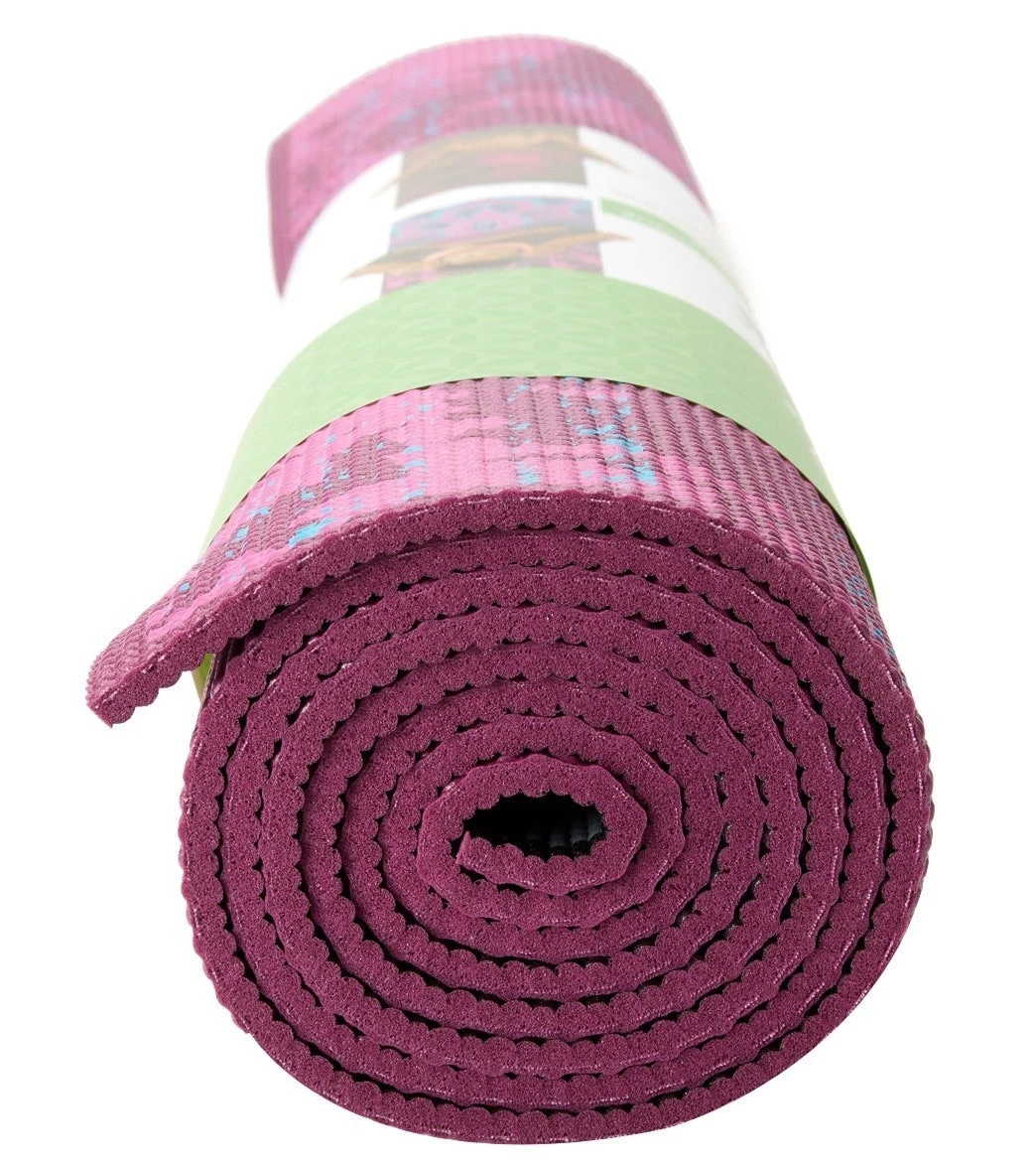 Gaiam Reversible Be Free Printed Yoga Mat 68" 6mm Extra Thick Be Free - Image 3