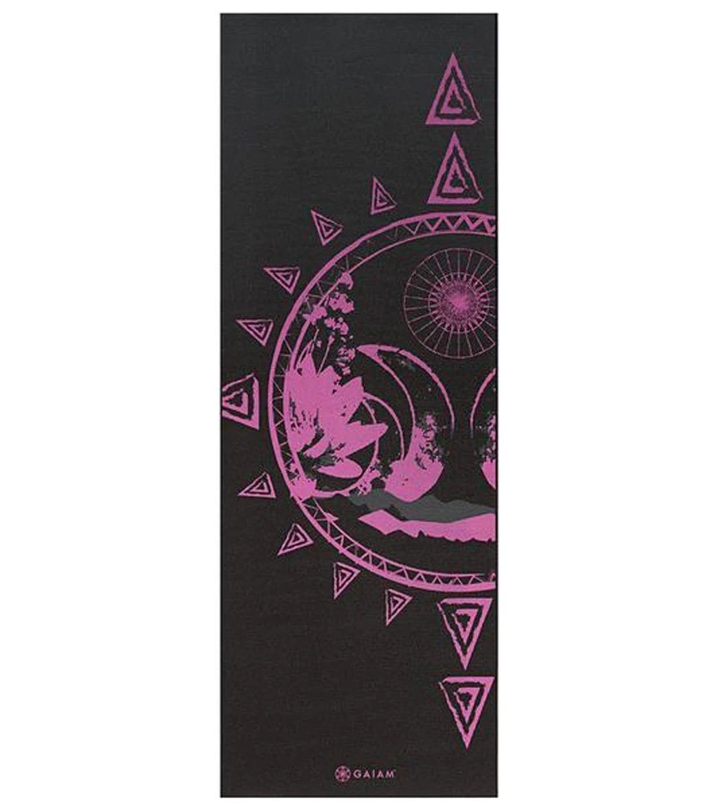Gaiam Reversible Be Free Printed Yoga Mat 68" 6mm Extra Thick Be Free - Image 6