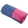 Gaiam Grippy Yoga Mat Towel Estate Blue/Fuchia Red