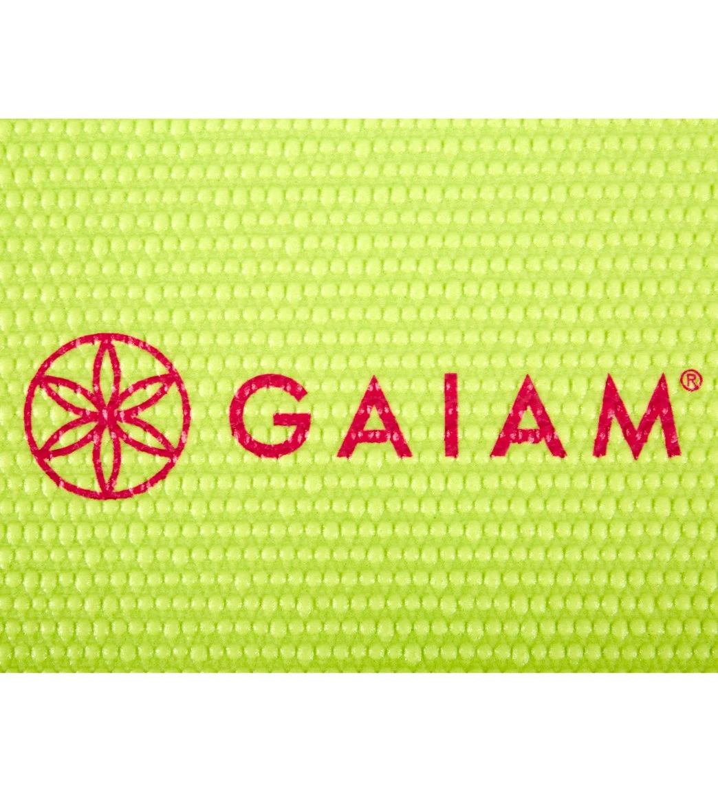 Gaiam Kid's Birdsong Yoga Mat 60" 4mm Green/Multi - Image 4