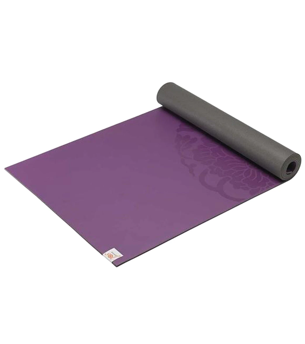 Gaiam Performance Dry-Grip Yoga Mat 68" 5mm Purple