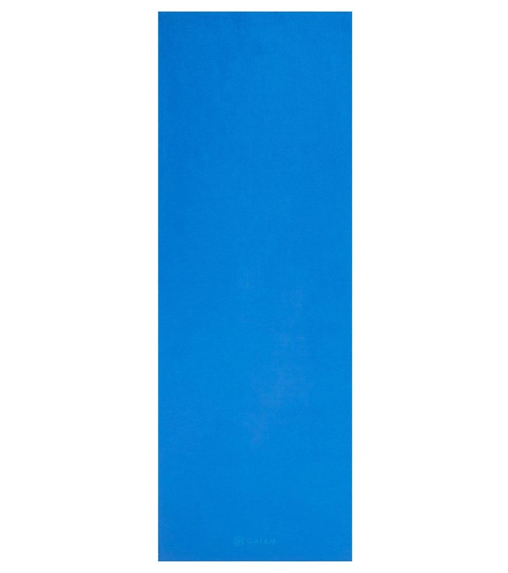 Gaiam No-Slip Yoga Mat Towel Deep Blue