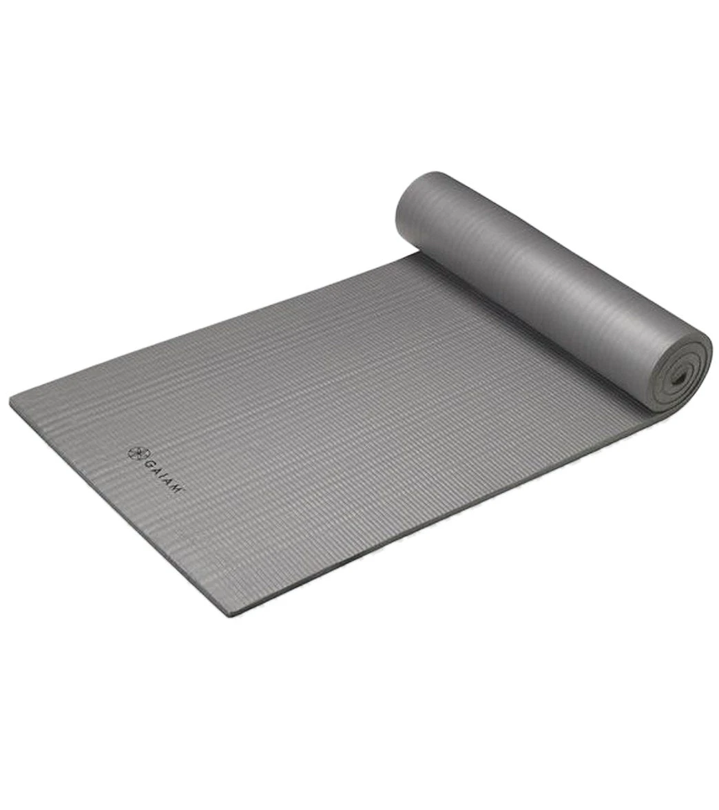 Gaiam Fitness Mat 23.6" 15mm Grey - Image 2