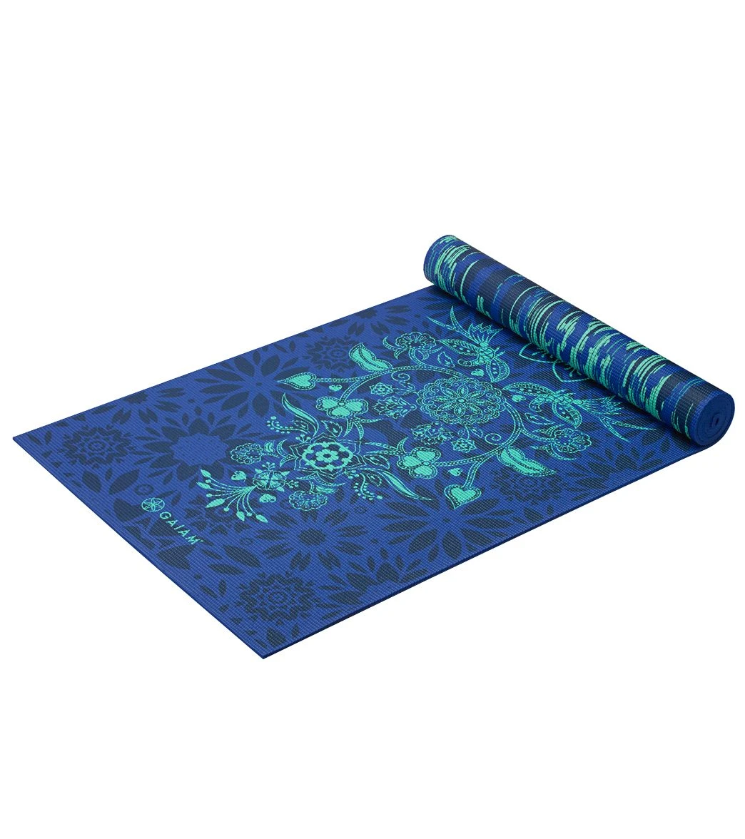 Gaiam Premium Reversible Divine Impressions Yoga Mat 68" 6mm Extra Thick - Image 4