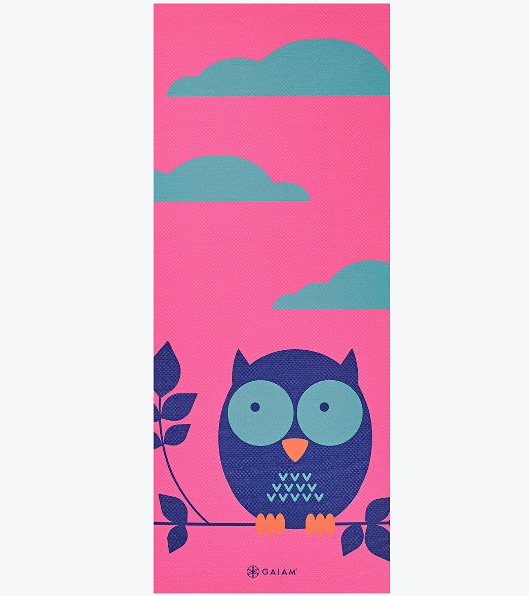 Gaiam Owl Kids Yoga Mat 60" 4mm Thick Owl - Image 2