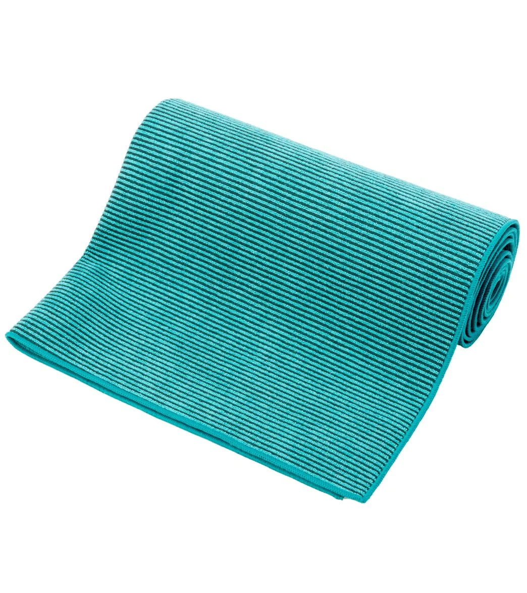 Gaiam Grippy Yoga Mat Towel Teal