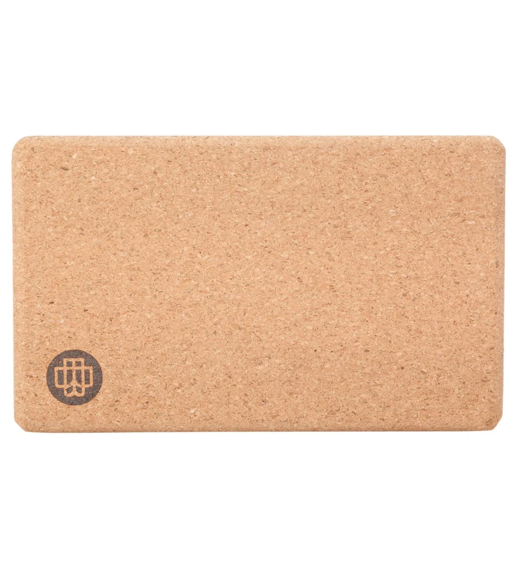 Gaiam Banyan & Bo Natural Cork Yoga Block - Image 2