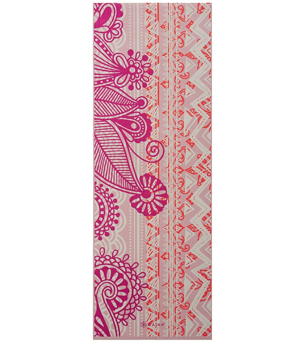 Gaiam Bohemian Rose Classic Yoga Mat 68" 4mm Bohemian Rose - Image 3