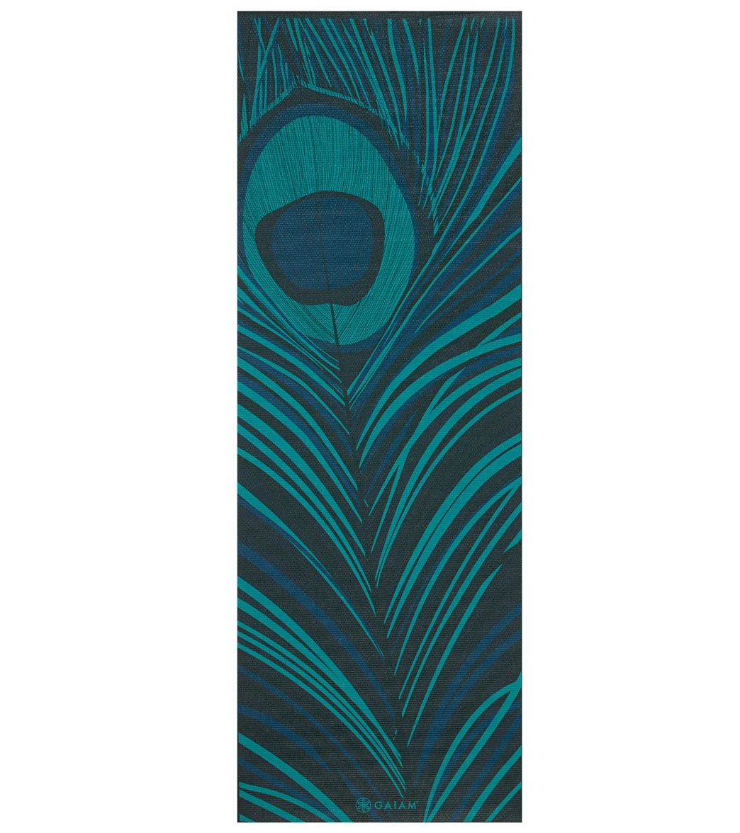 Gaiam Reversible Yoga Mat 6mm Geo Feather - Image 3