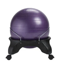 Gaiam Backless Balance Ball Chair Purple