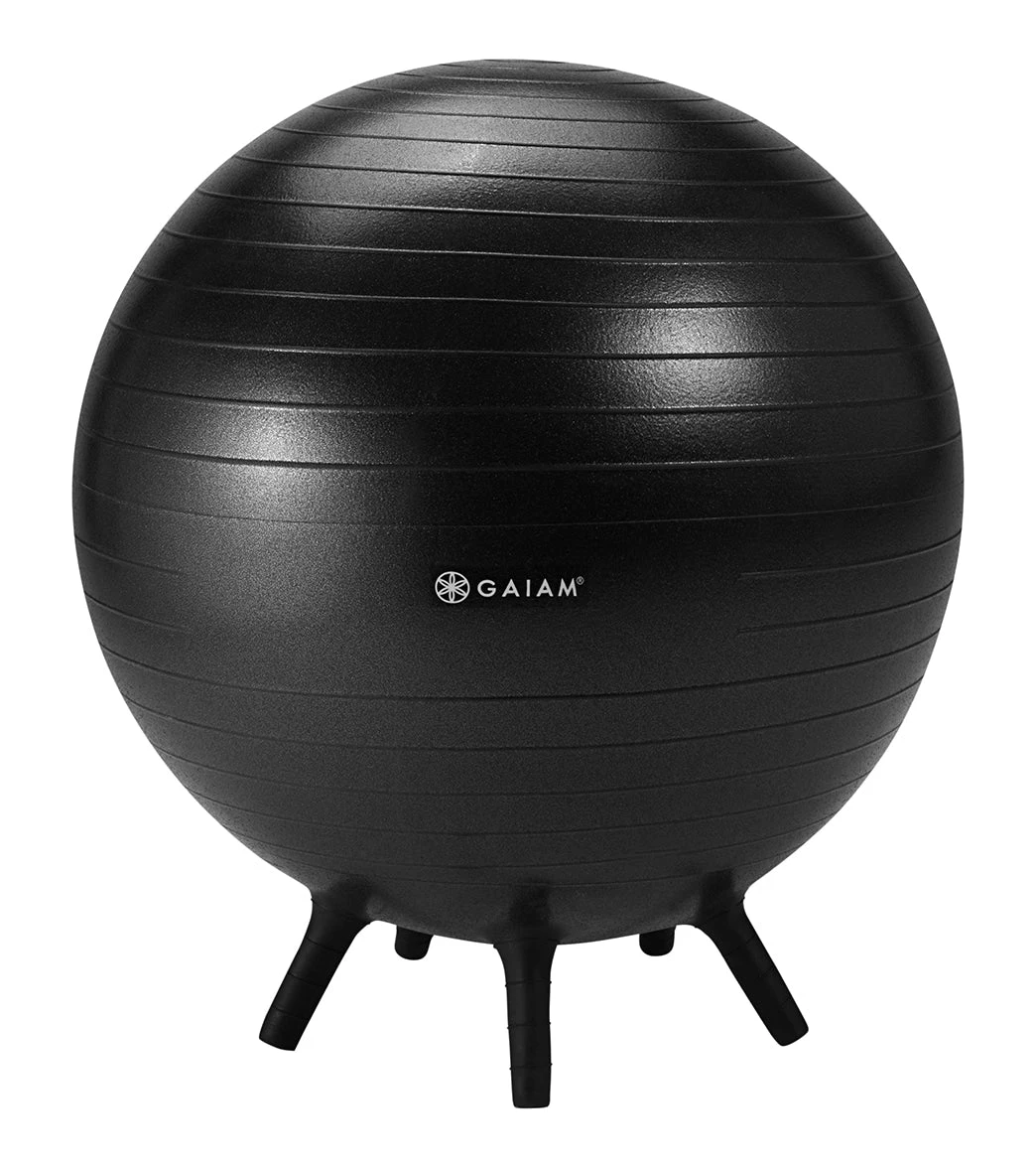 Gaiam No Roll Balance Ball Ball Black - Image 2