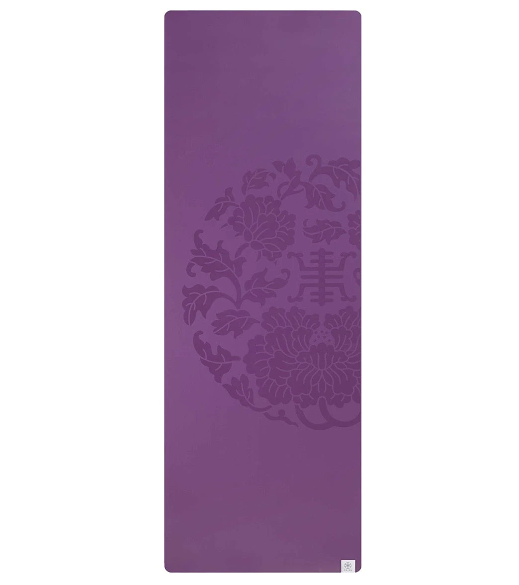 Gaiam 5mm Dry Grip Yoga Mat 2.0 Purple - Image 3