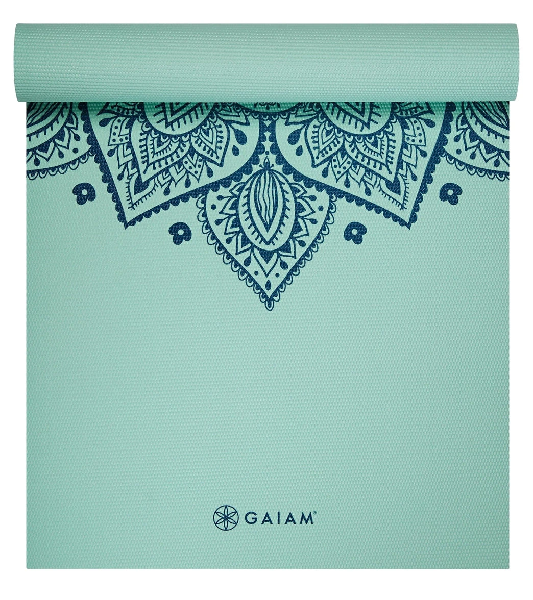 Gaiam 5mm Yoga Mat Cool Mint Sundial - Image 2