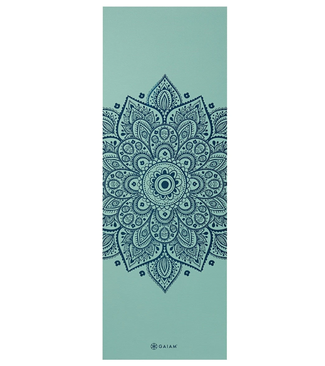 Gaiam 5mm Yoga Mat Cool Mint Sundial - Image 3