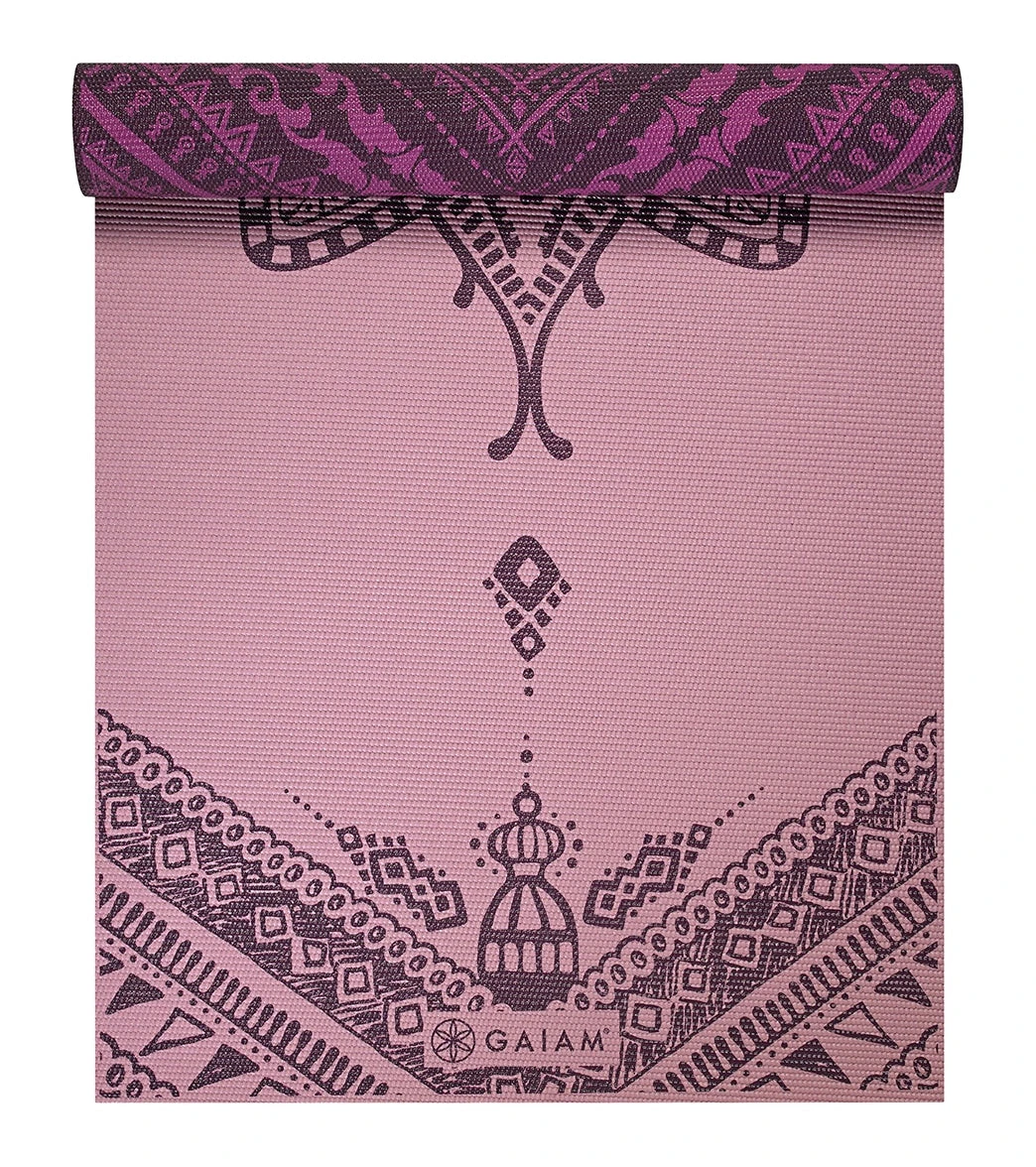 Gaiam 6mm Yoga Mat Reversible - Image 2
