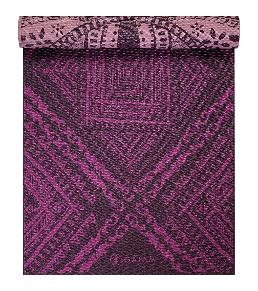 Gaiam 6mm Yoga Mat Reversible - Image 5