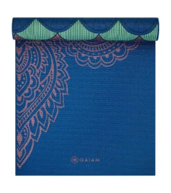 Gaiam 6mm Premium Reversible Yoga Mat Scalloped Ink