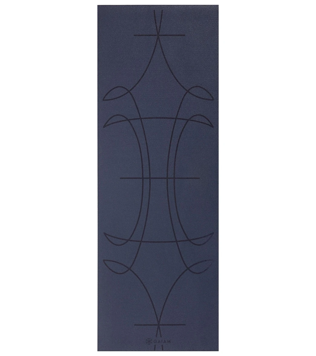 Gaiam 6mm Alignment Yoga Mat Ink - Image 3