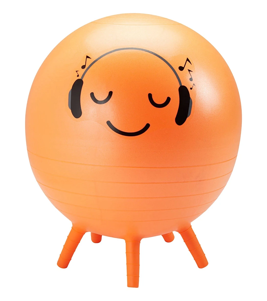 Gaiam Kids Funny Faces Stay-N-Play Ball XL Tune Out - Image 2