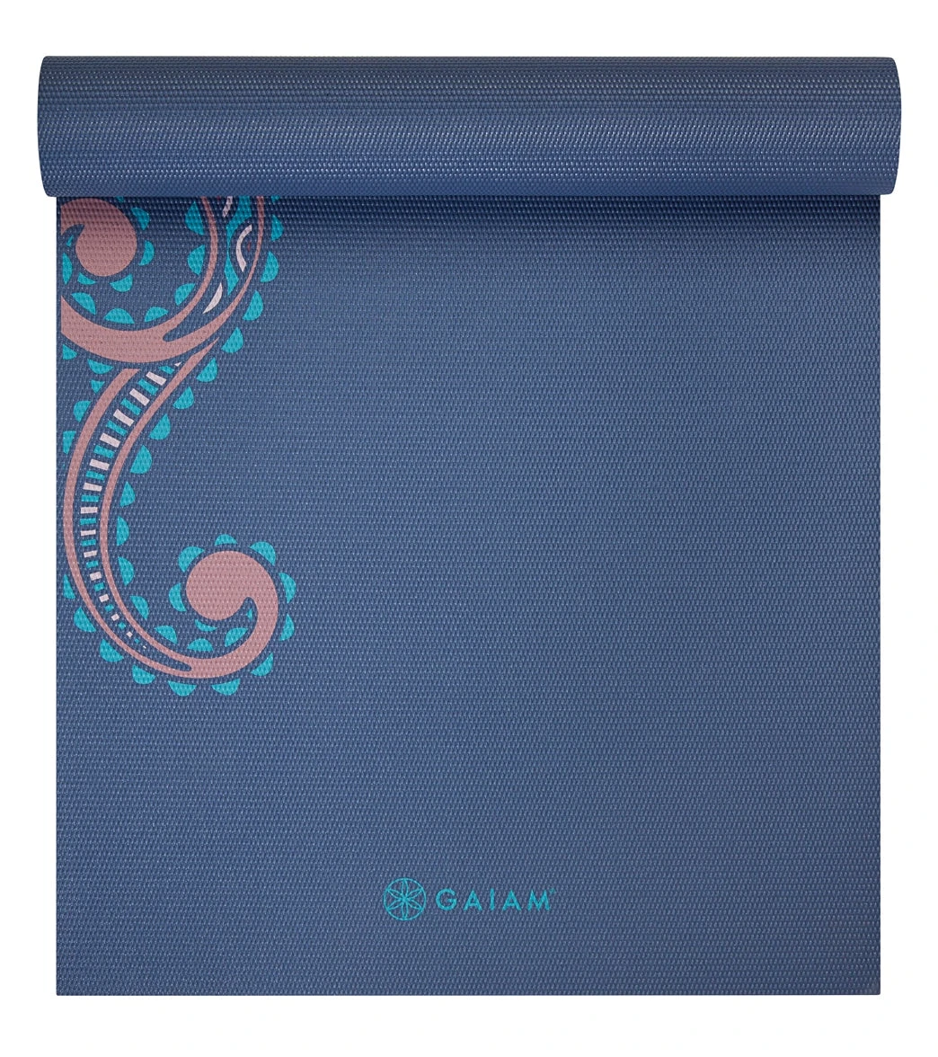 Gaiam 6mm Premium Yoga Mat Soft Paisley