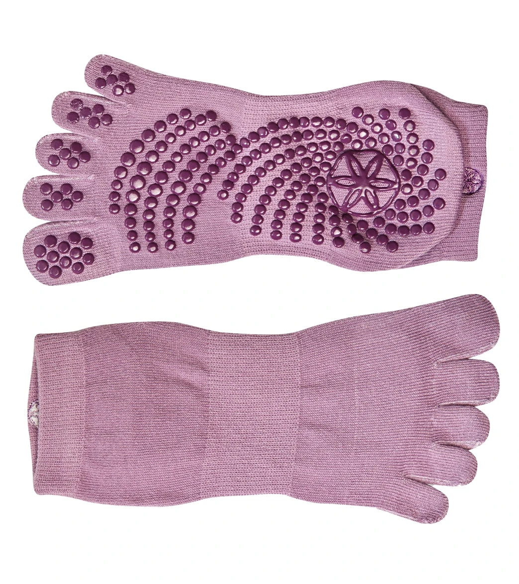 Gaiam Grippy Classic Yoga Socks (2 Pack) Blush
