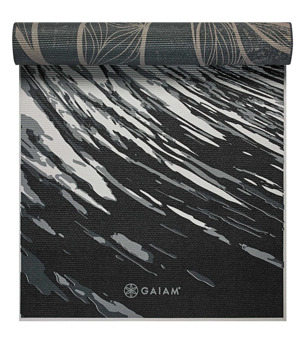 Gaiam 6mm Premium Reversible Yoga Mat Spiral Motion - Image 2