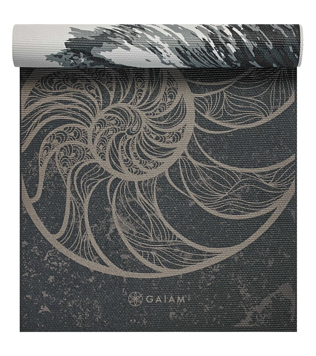 Gaiam 6mm Premium Reversible Yoga Mat Spiral Motion - Image 5