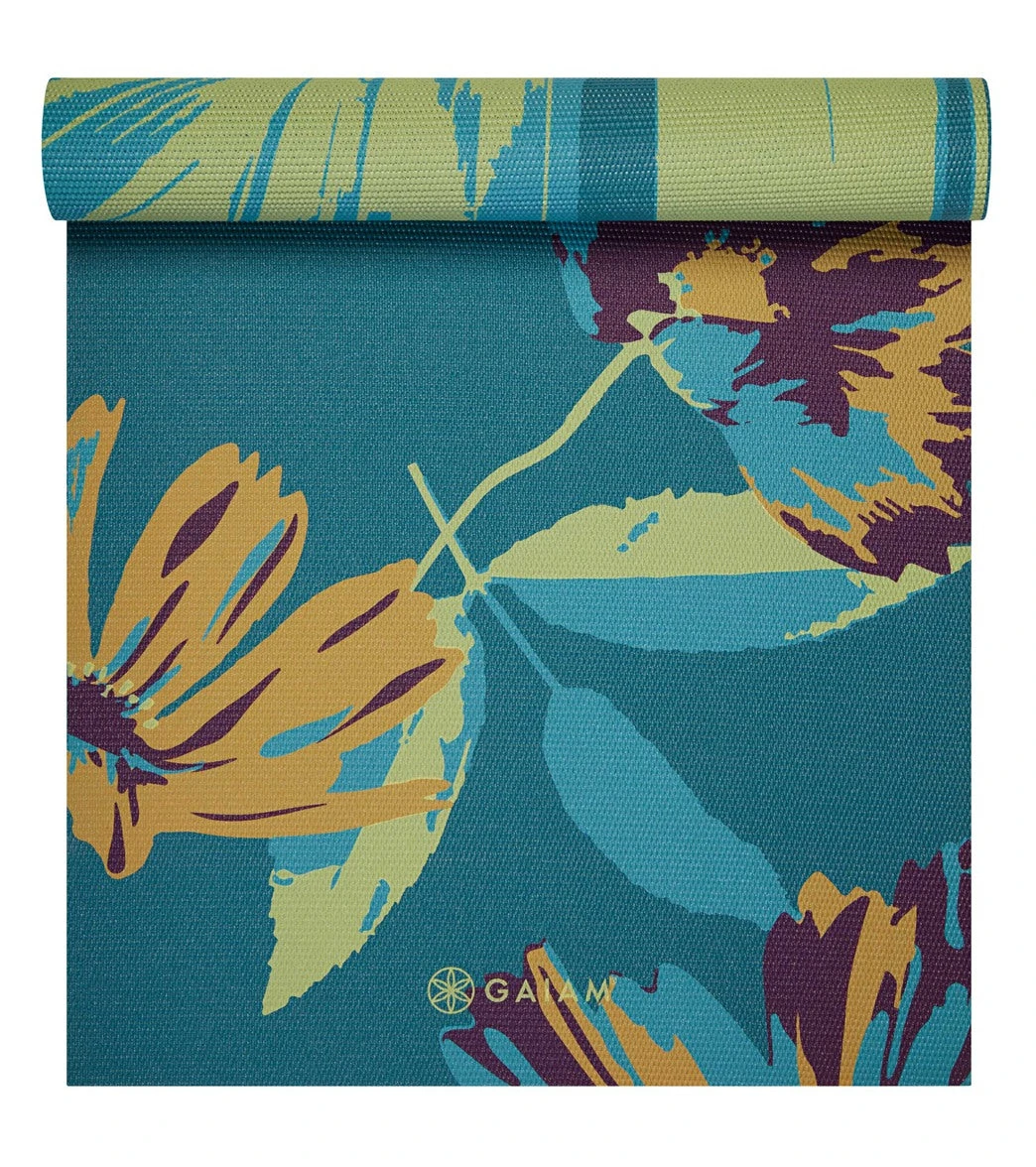 Gaiam 6mm Premium Reversible Yoga Mat Floral Mantra - Image 2