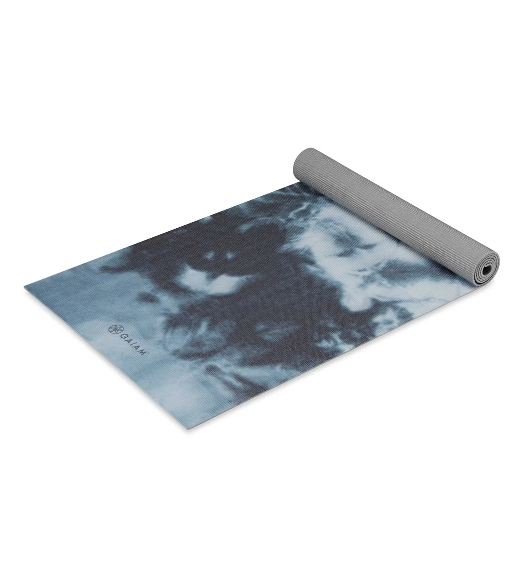 Gaiam 6mm Premium Yoga Mat Metro Lagoon Tie Dye