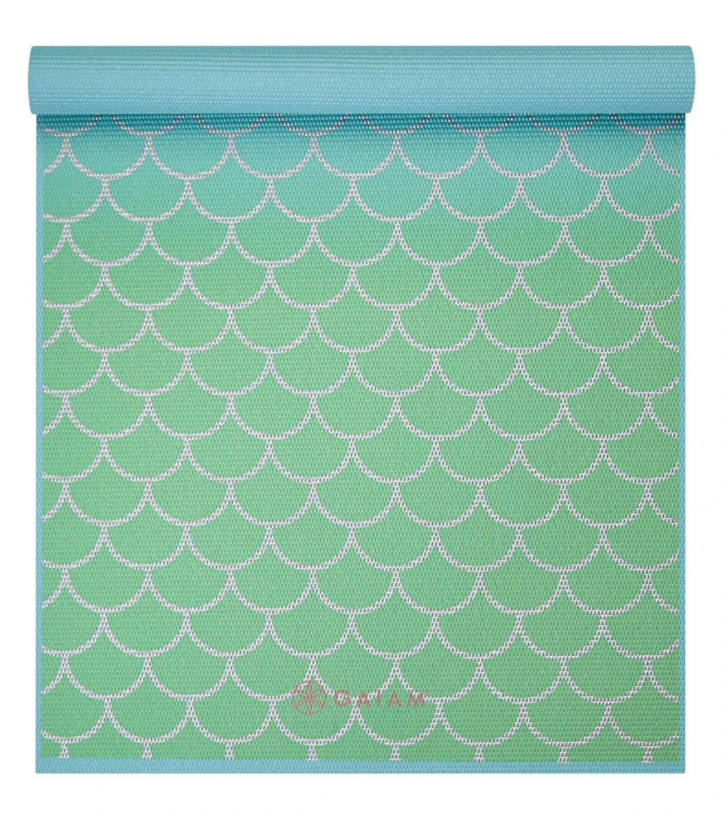 Gaiam Kid's Mermaid Yoga Mat Metallic Mermaid - Image 2
