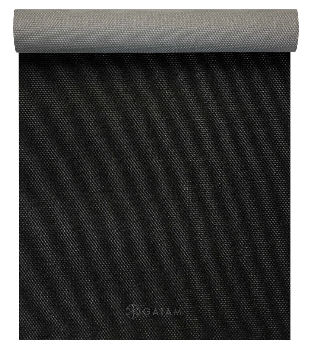Gaiam 2-Color Yoga Mat, 4mm Granite Storm - Image 2