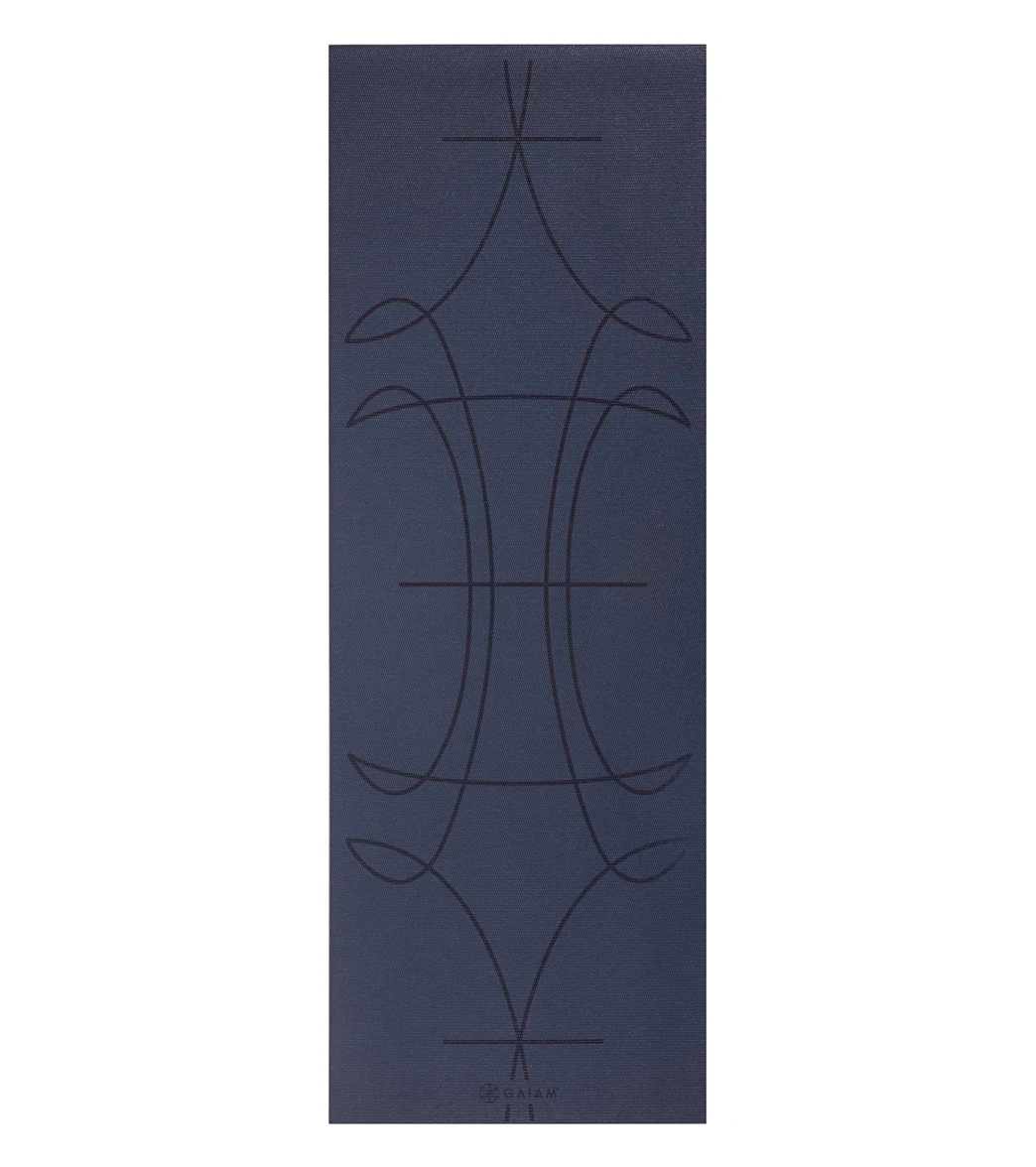 Gaiam Alignment Yoga Mat, 4mm Ink - Image 3